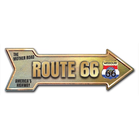 Route 66 Missouri Arrow Decal Funny Home Decor 36in Wide